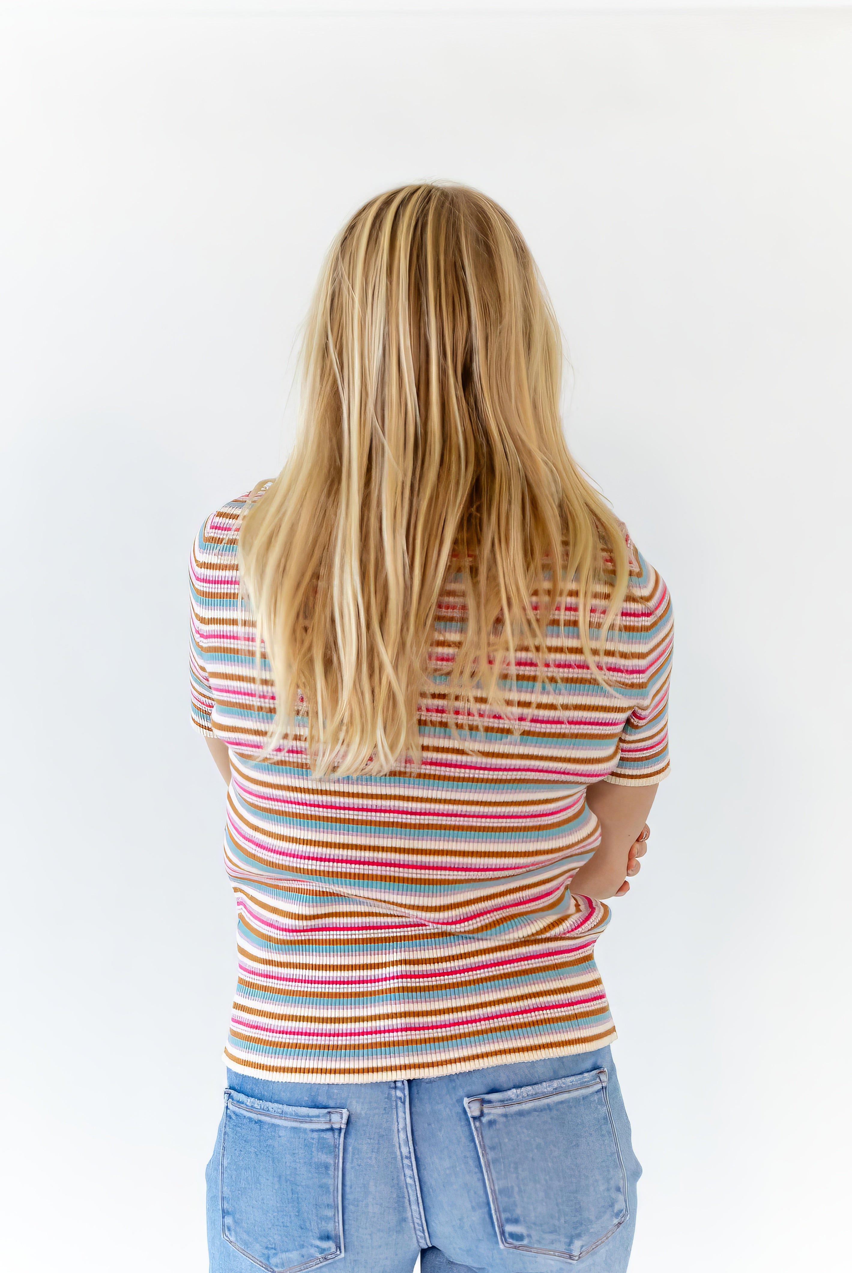 Cado Striped Knit Top