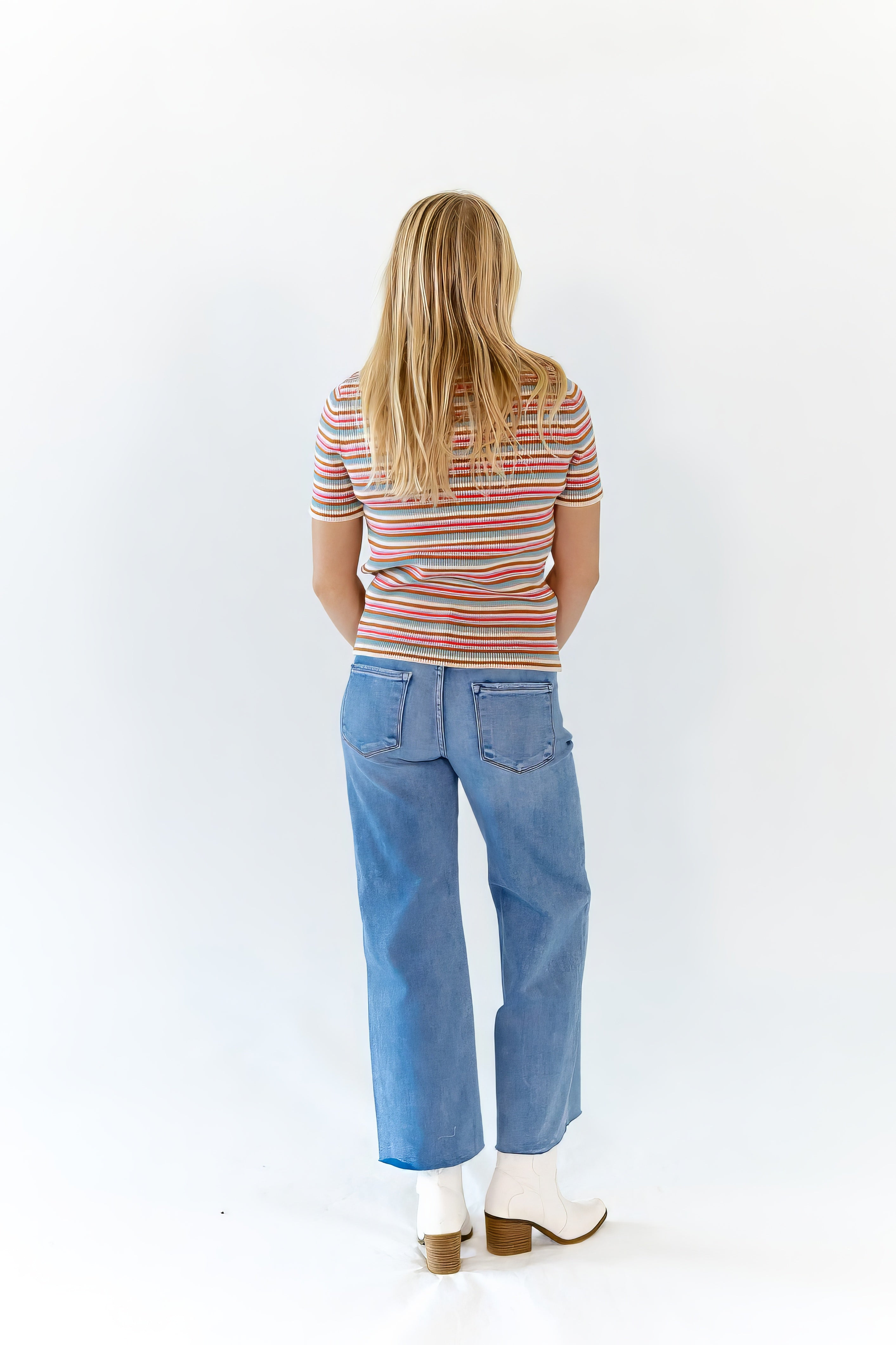 Cado Striped Knit Top
