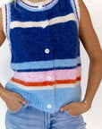 Tobi Striped Knit Vest