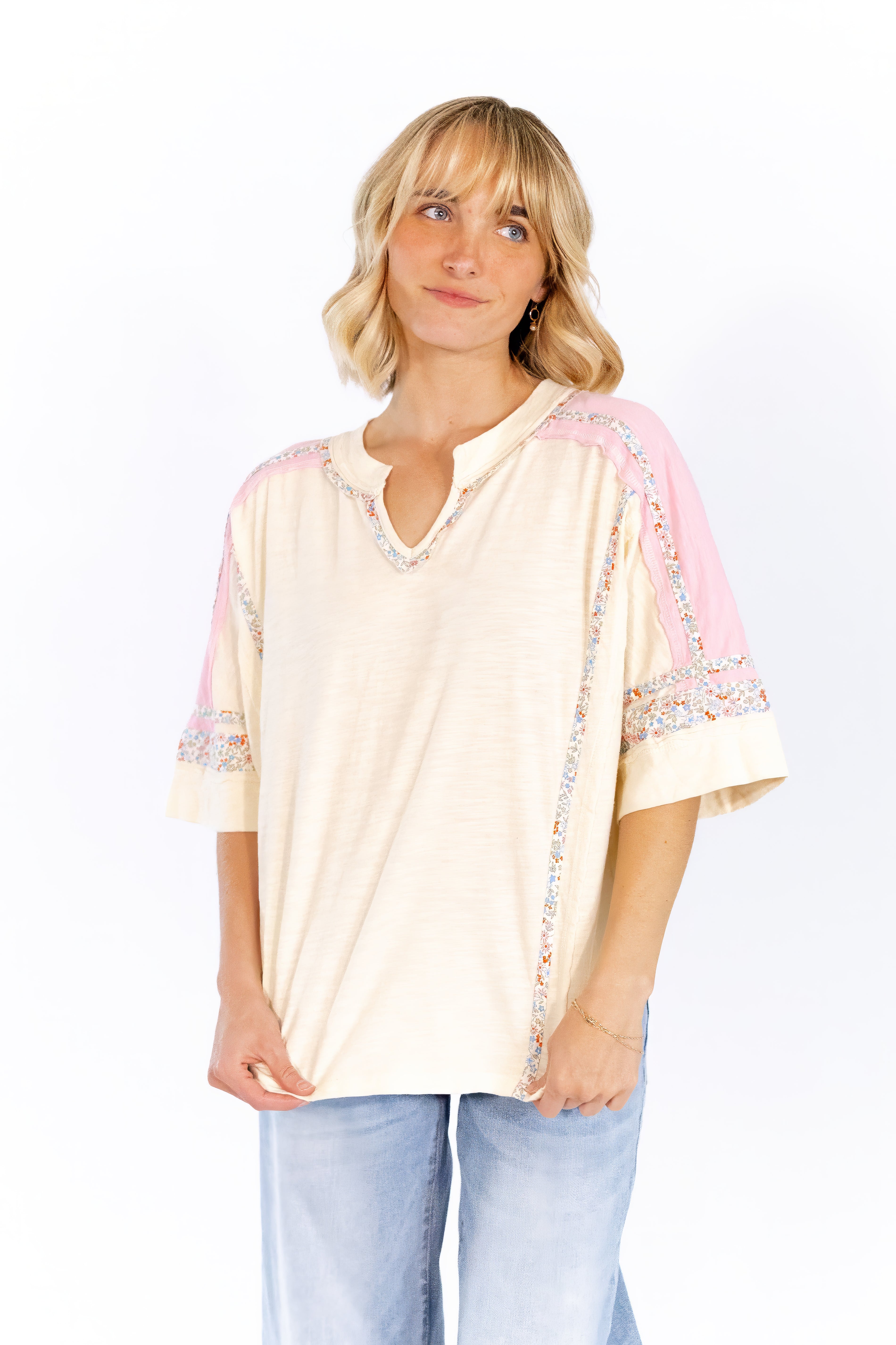 Addie Color-Blocked Top