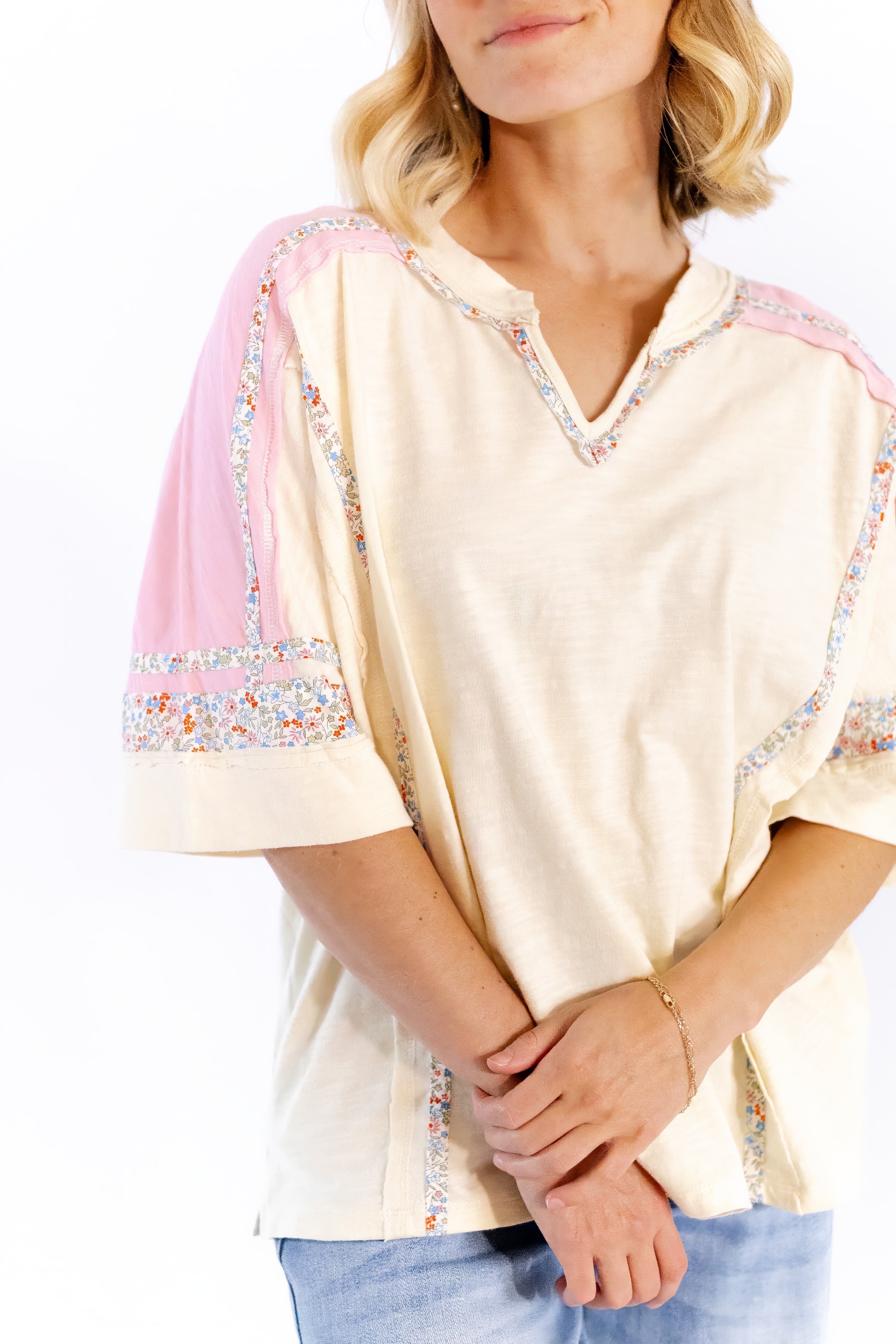 Addie Color-Blocked Top