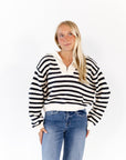 Volcan Striped Half-Zip