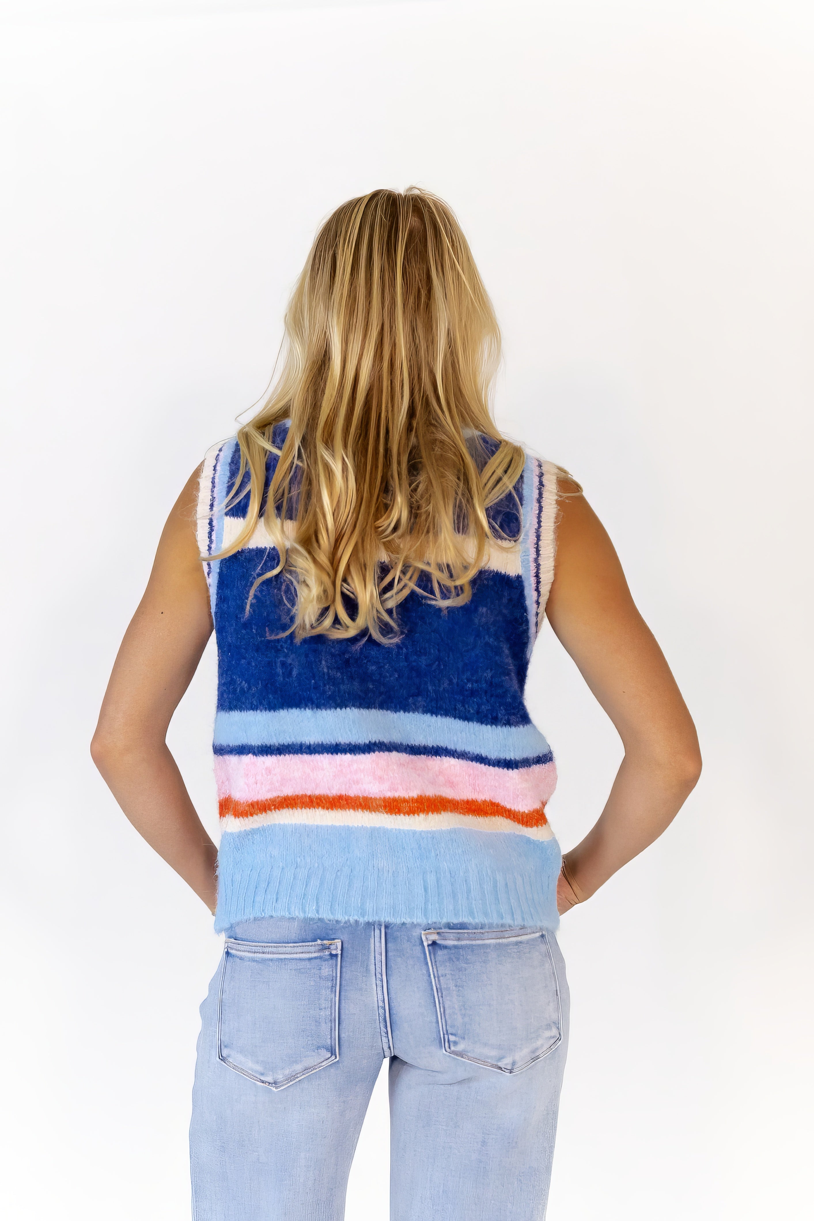Tobi Striped Knit Vest