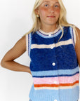 Tobi Striped Knit Vest