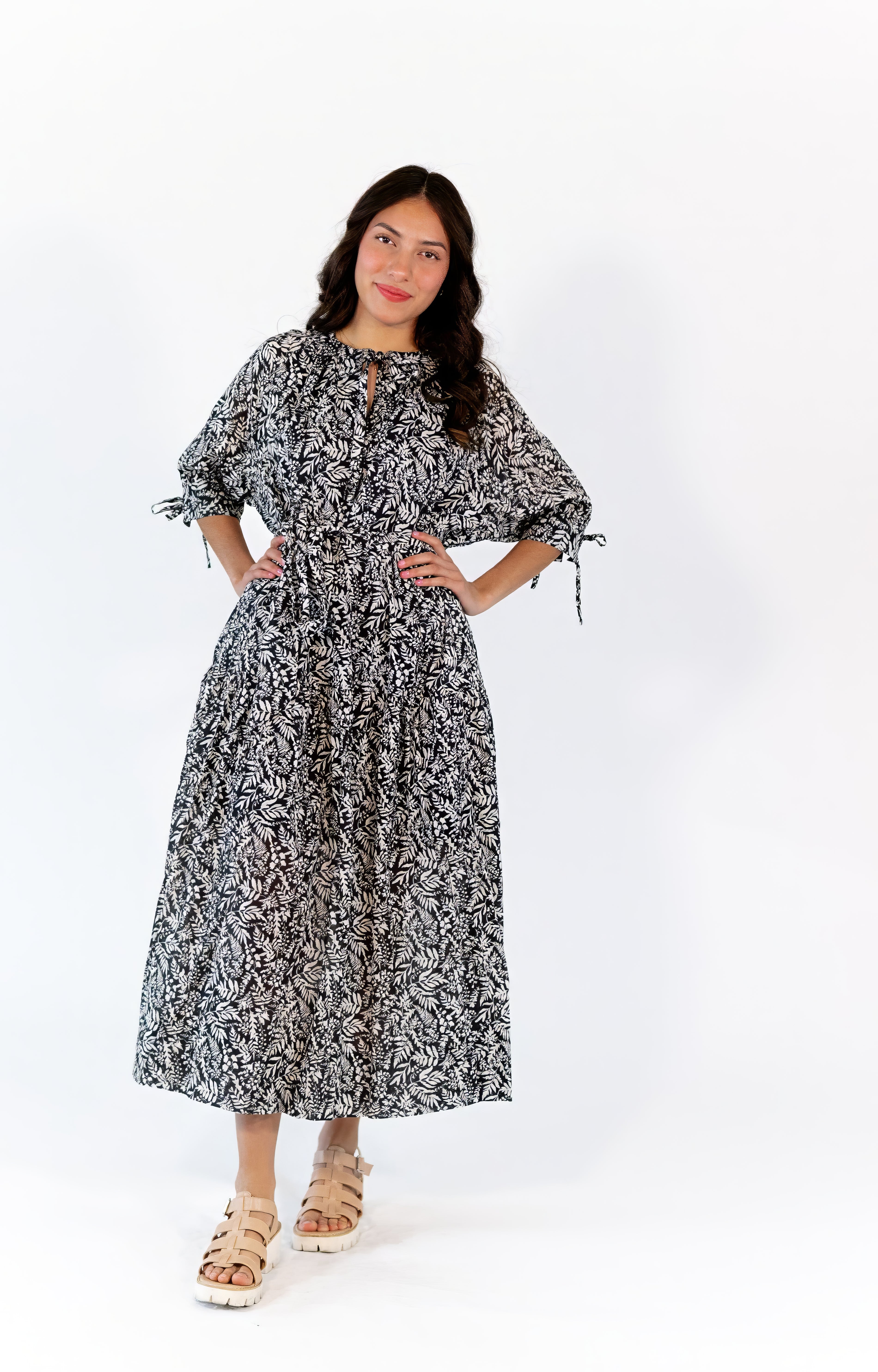 Joy Floral Midi Dress