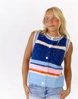 Tobi Striped Knit Vest