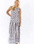 Bodie Contrast Striped Maxi Dress