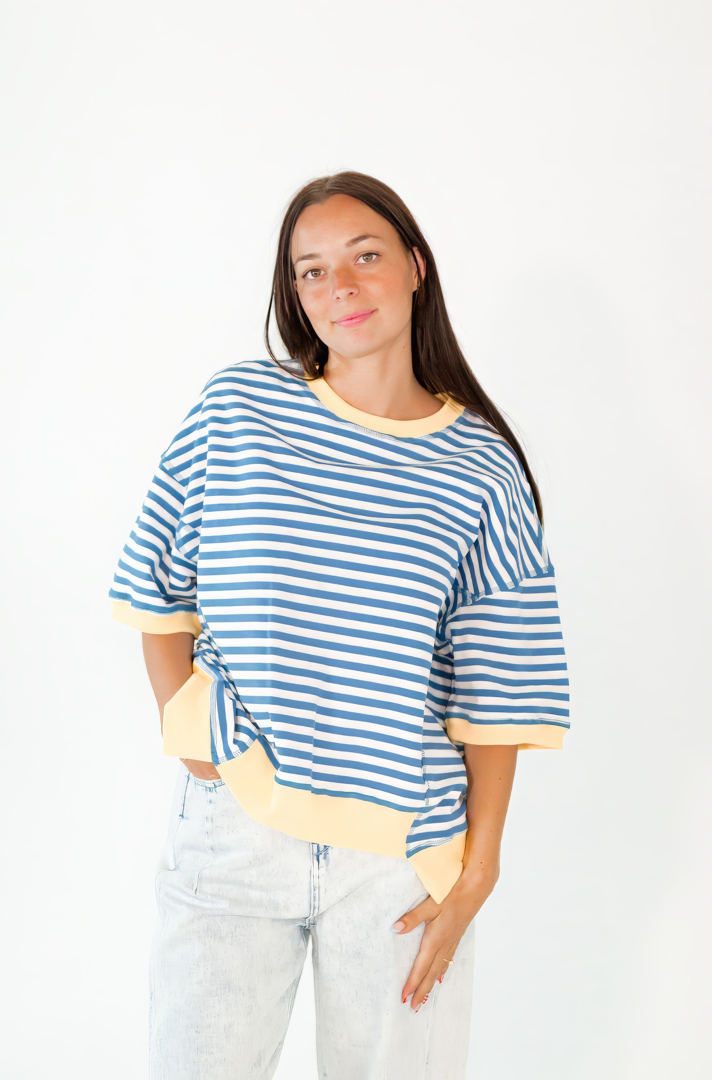 Habanne Striped Crewneck