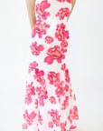 Wylie Floral Drop Hem Maxi Dress・Pink