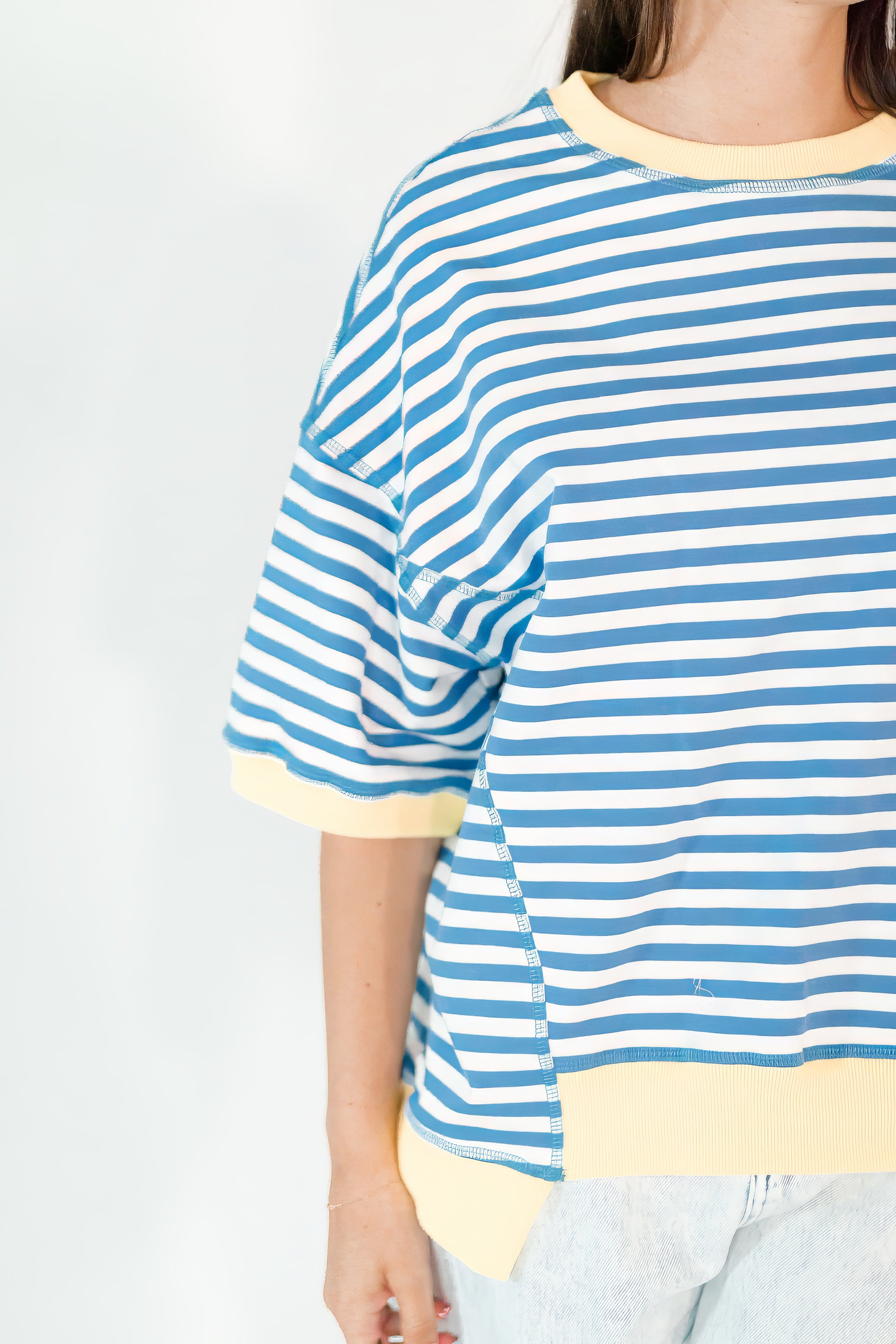 Habanne Striped Crewneck