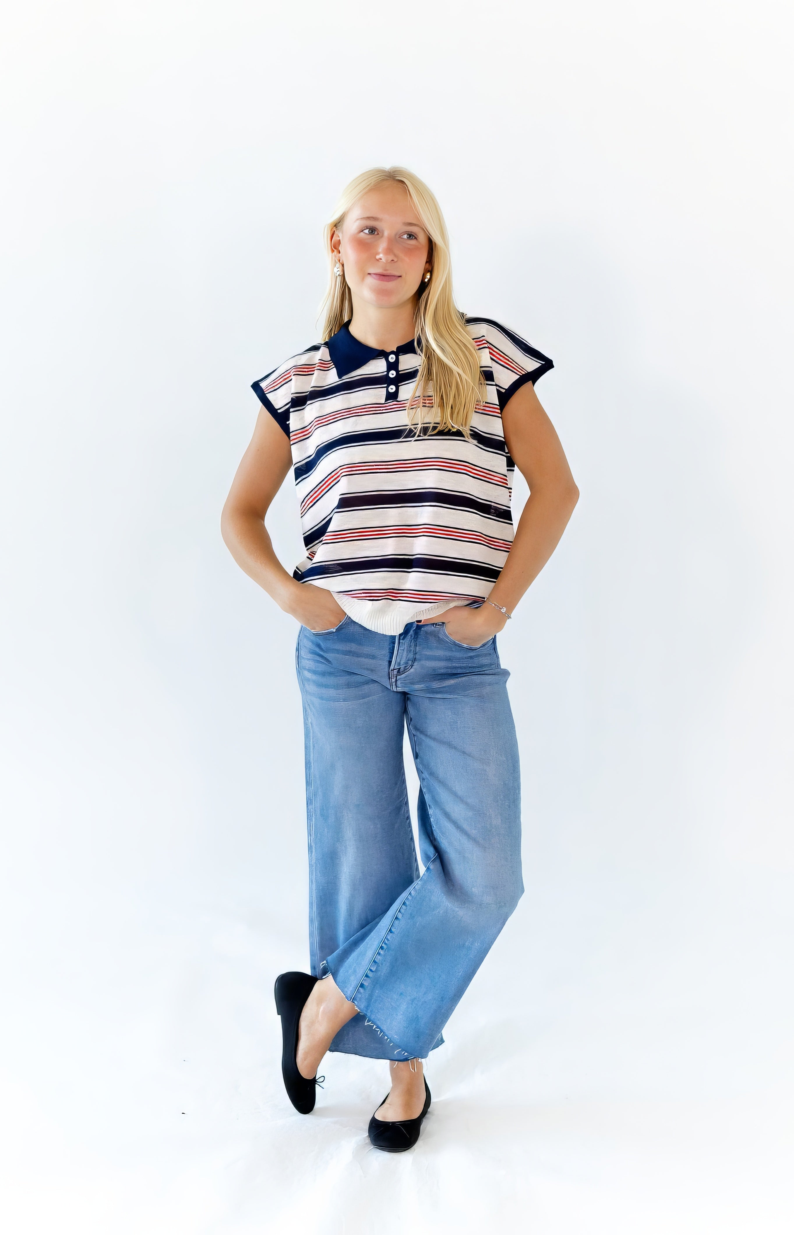 Swenson Striped Polo