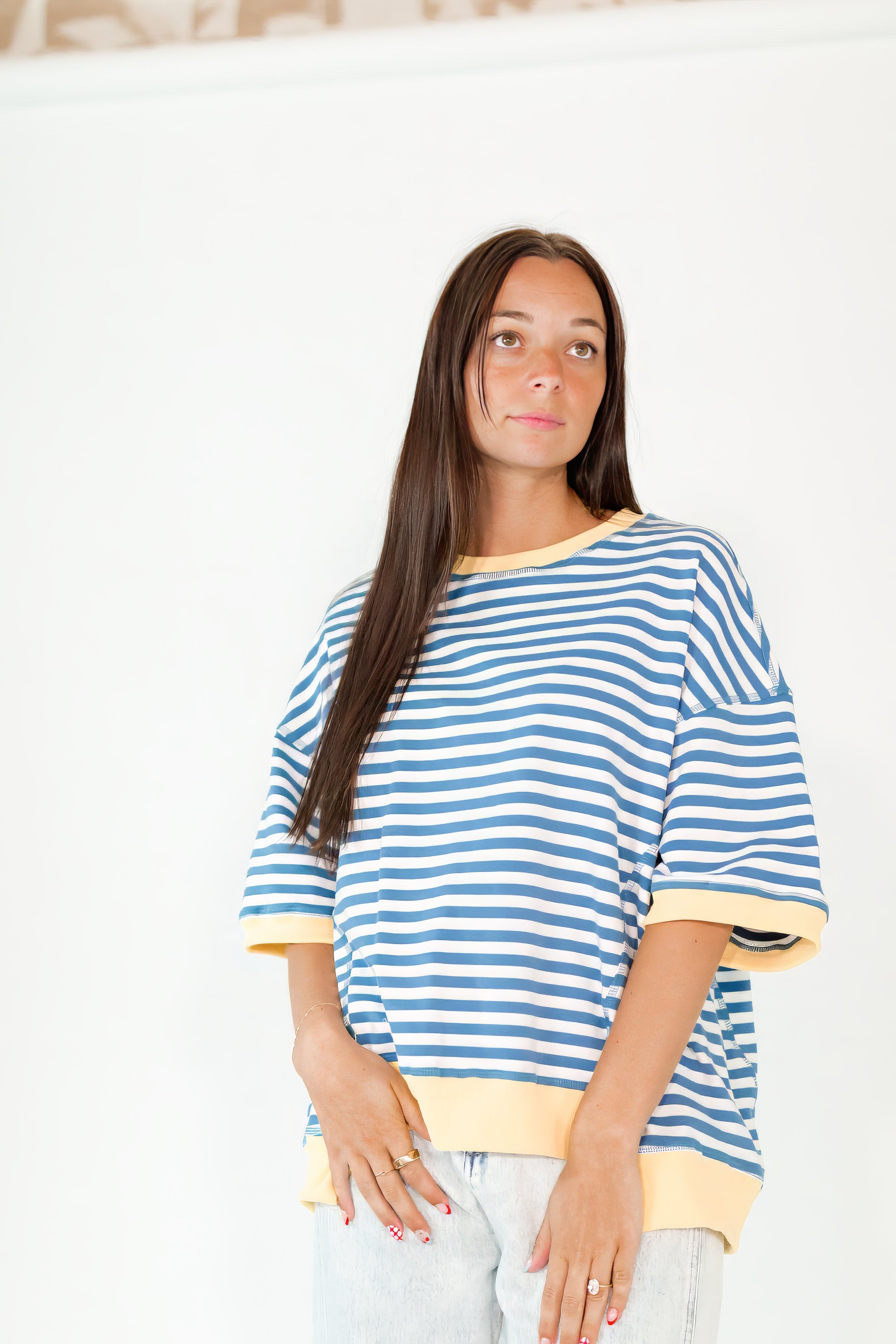Habanne Striped Crewneck