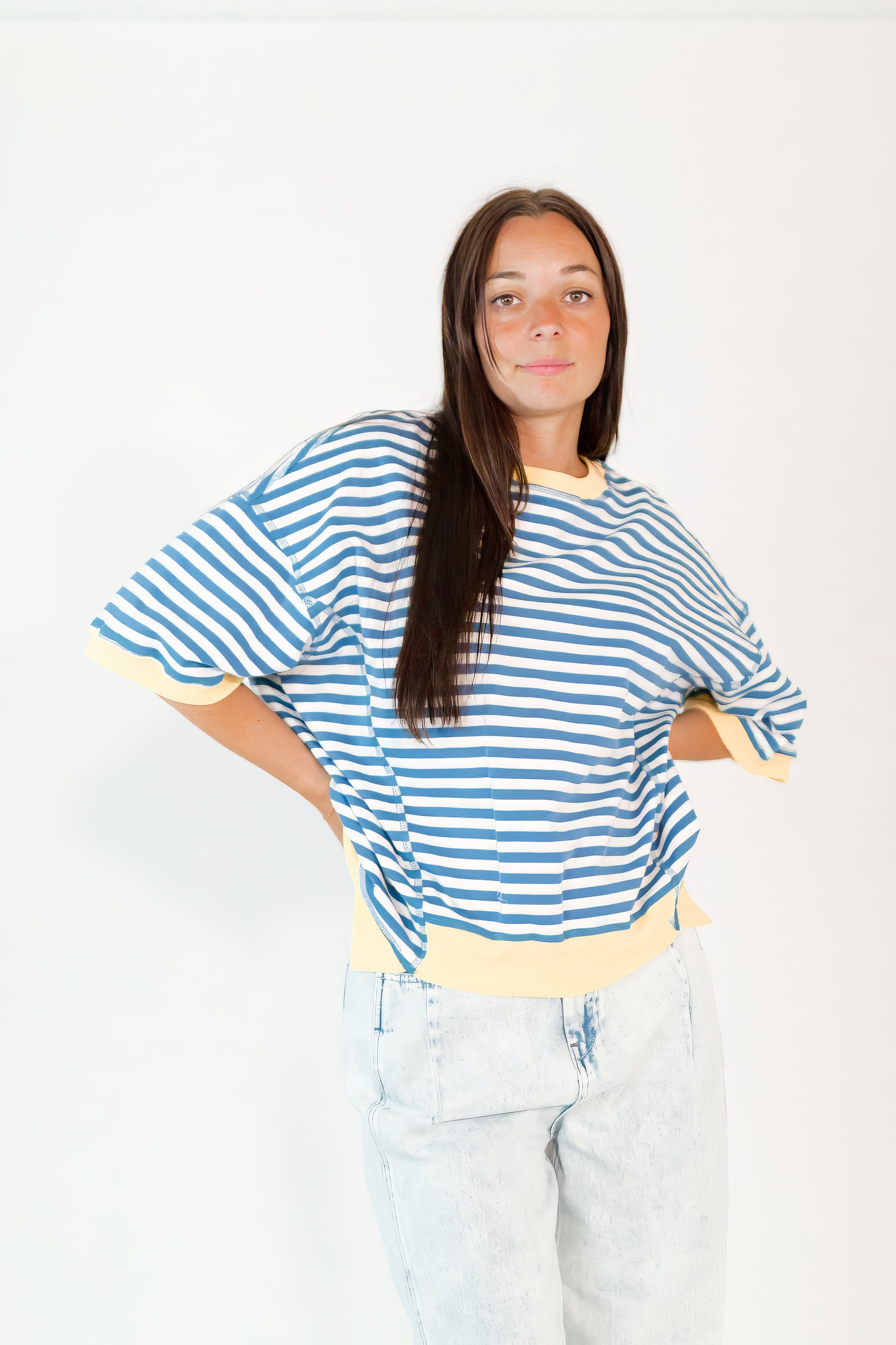 Habanne Striped Crewneck