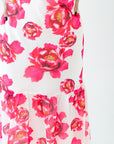 Wylie Floral Drop Hem Maxi Dress・Pink