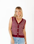 Ghia Striped Sweater Vest