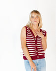 Ghia Striped Sweater Vest