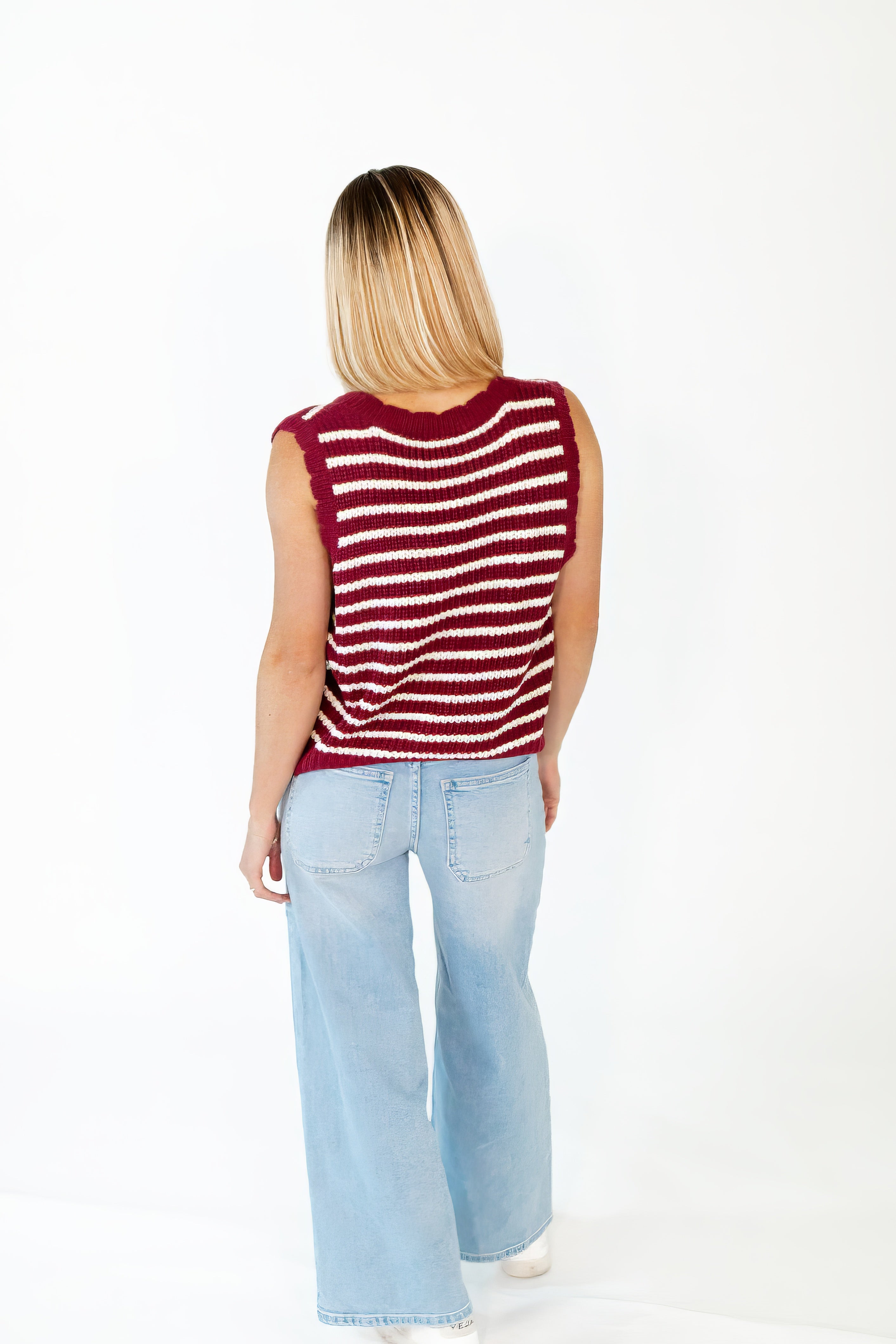 Ghia Striped Sweater Vest