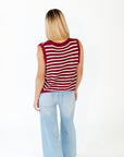 Ghia Striped Sweater Vest