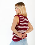 Ghia Striped Sweater Vest