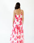 Wylie Floral Drop Hem Maxi Dress・Pink