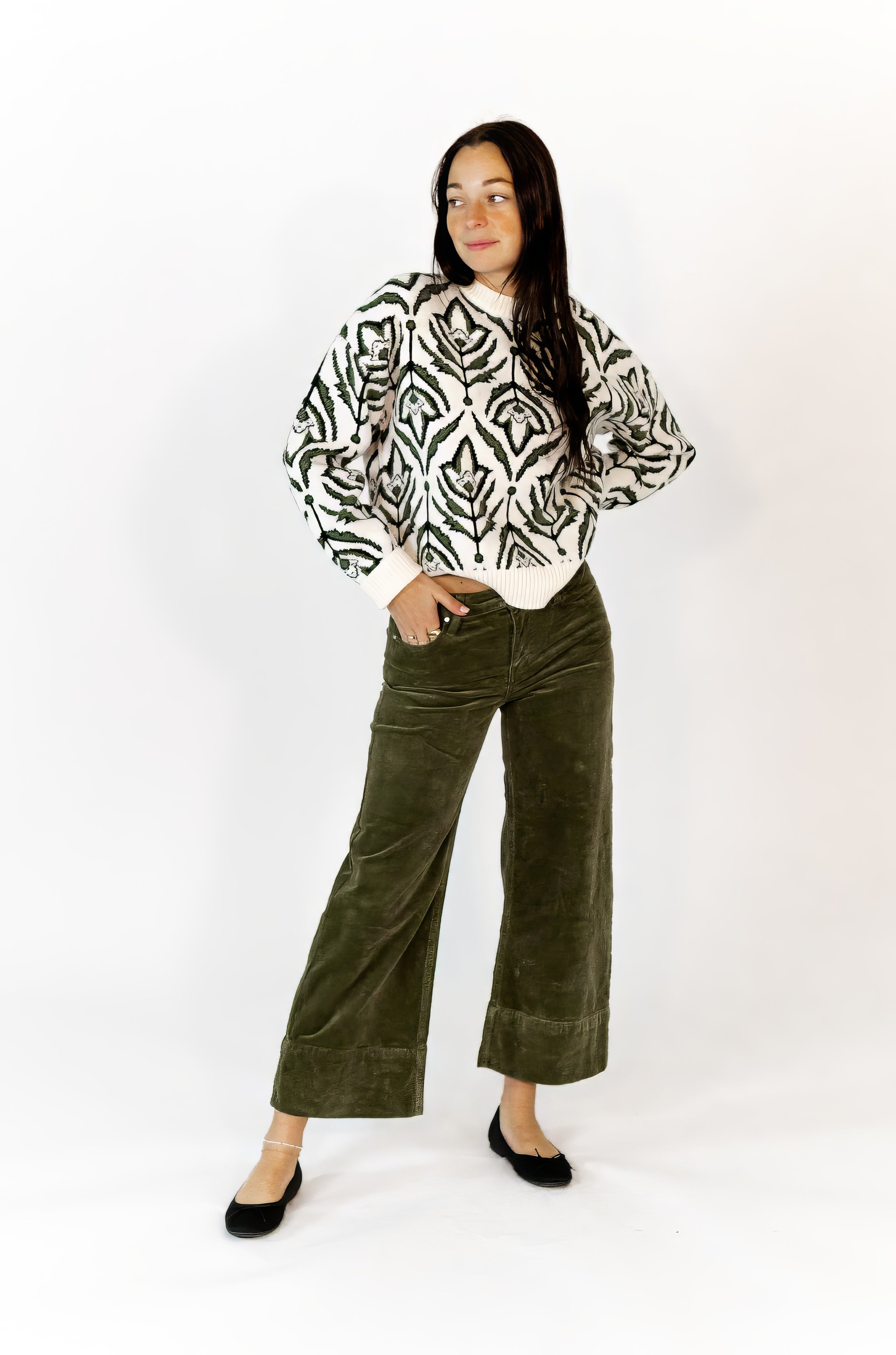 Anden Corduroy Cuffed Pants