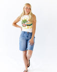 Andi Slouchy Seam Denim Shorts