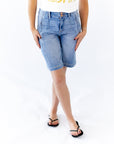 Andi Slouchy Seam Denim Shorts