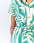 Adele Striped Shirt Dress