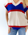 Sven Striped Knit Vest