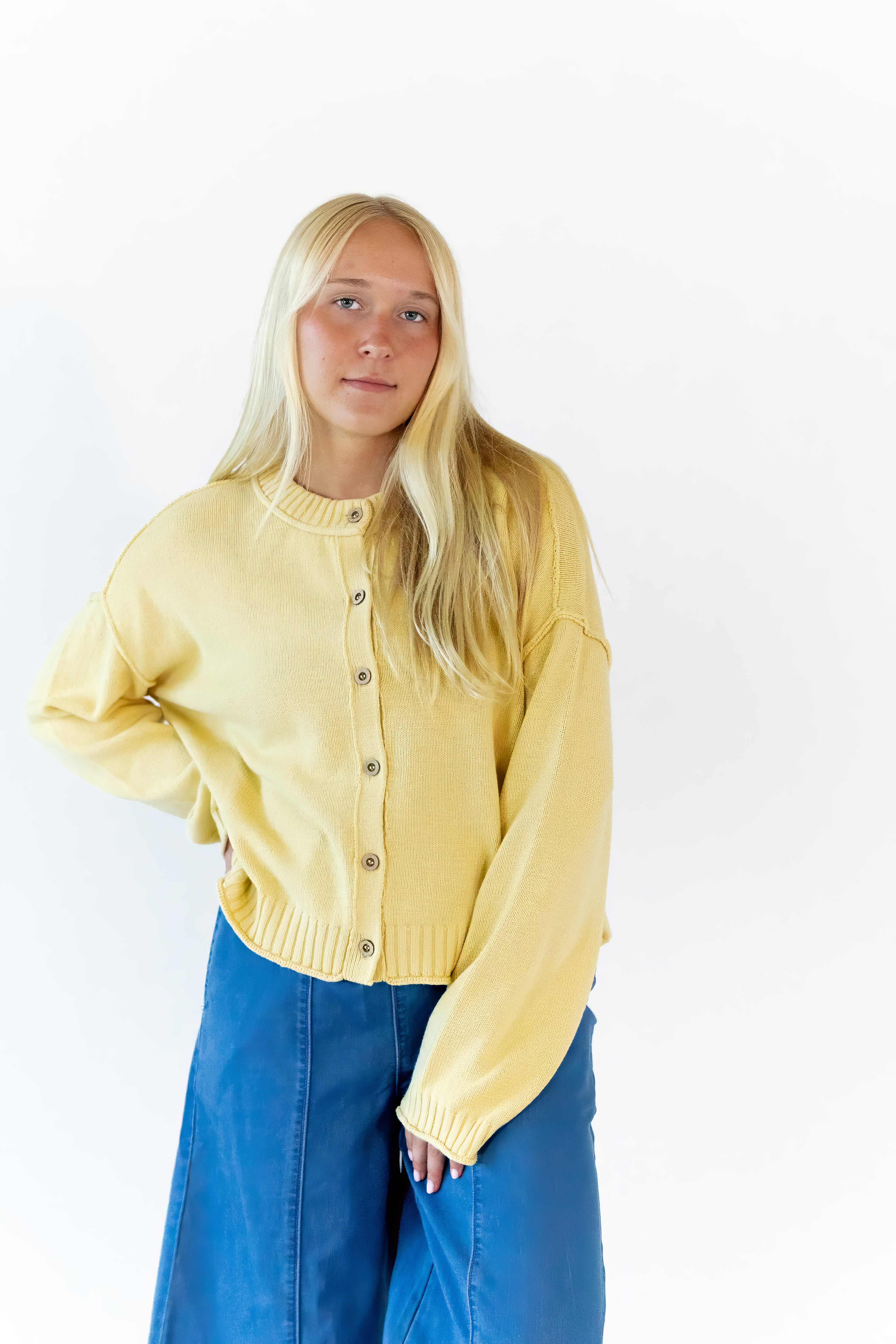 Shelly Exposed Seam Cardigan