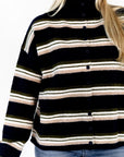 Shawn Rolled Neck Cardigan