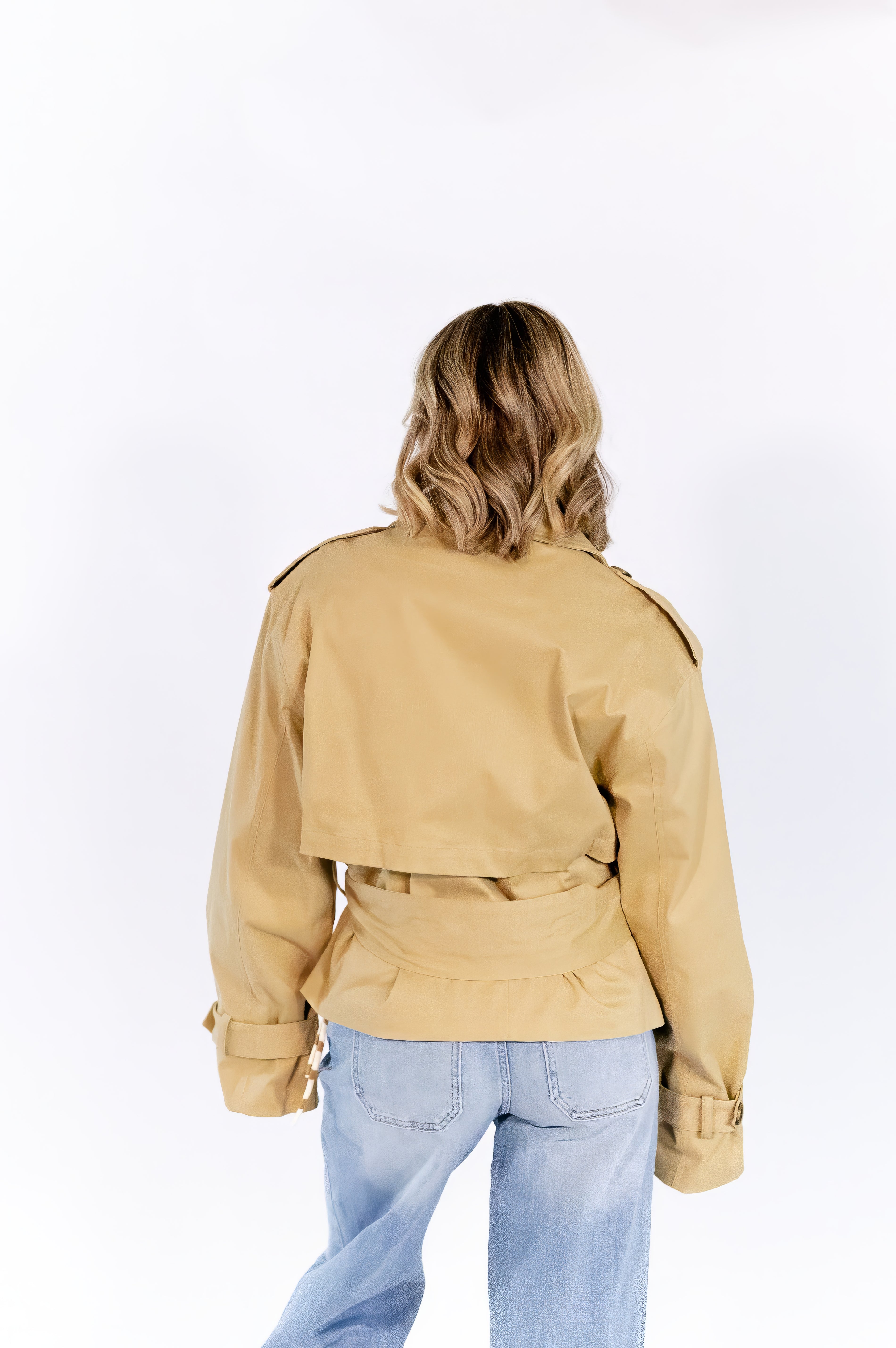 Nadia Cropped Trench Coat