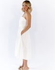 Arcan Shirred Detail Midi Dress