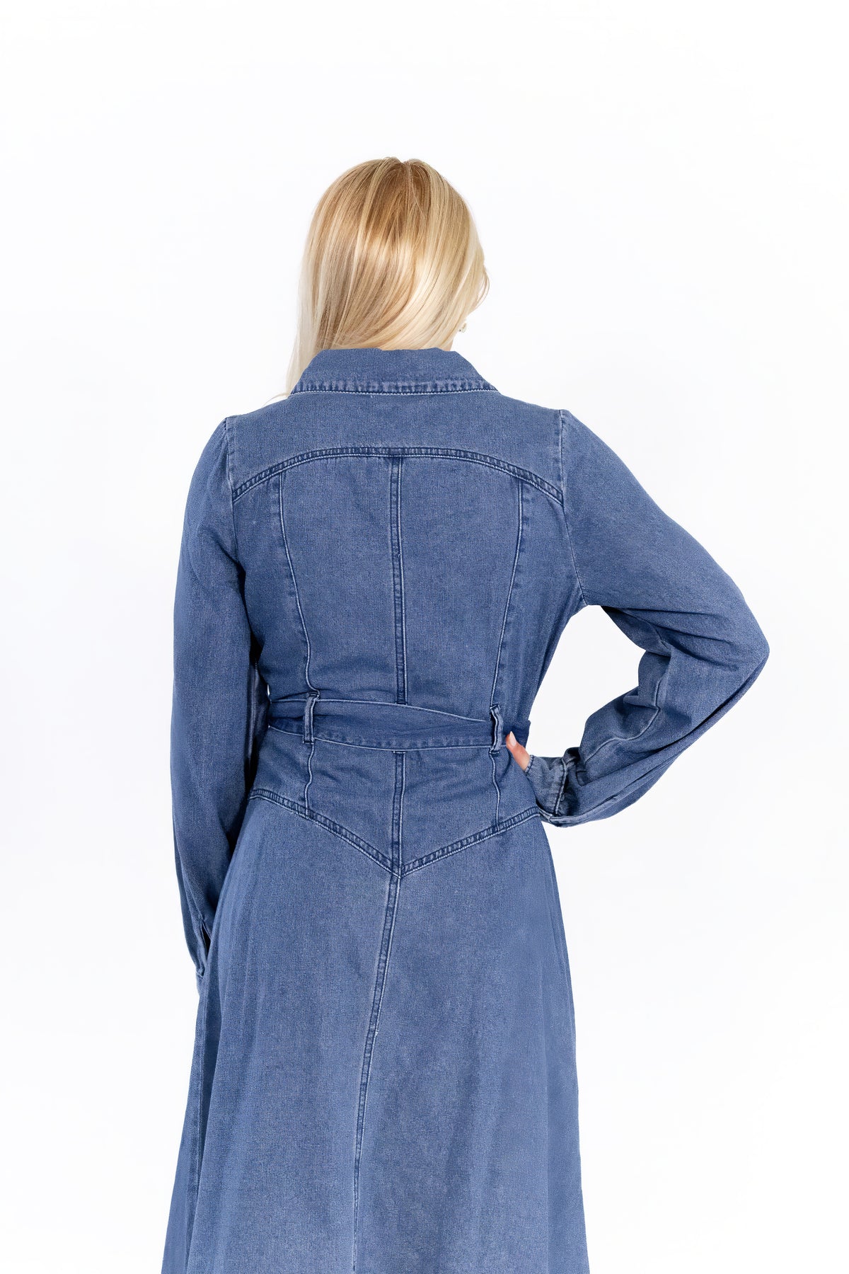 Katrina Denim Maxi Dress