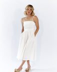 Arcan Shirred Detail Midi Dress