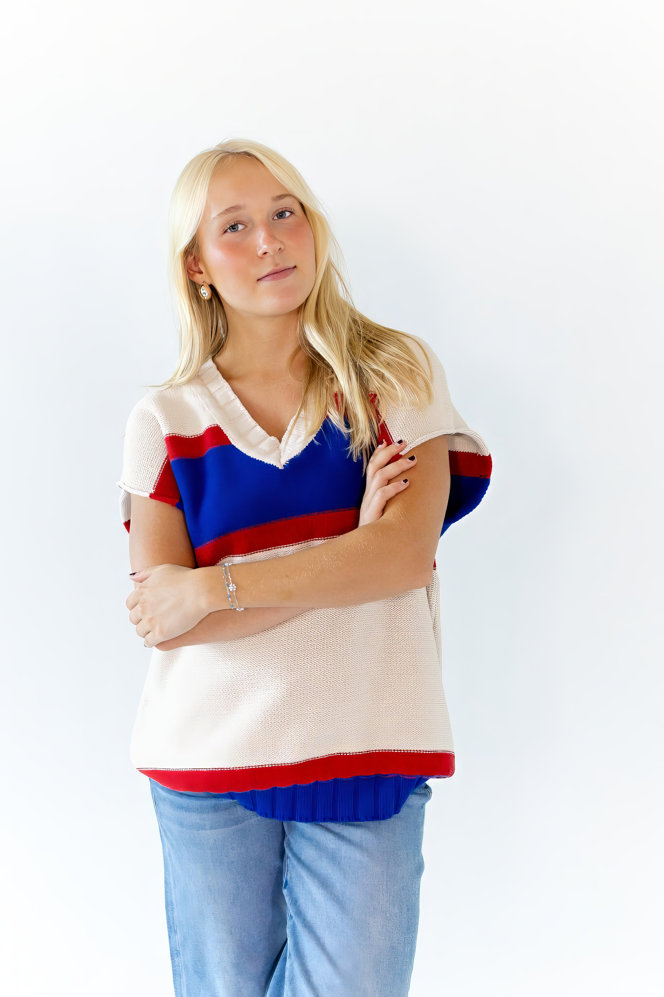 Sven Striped Knit Vest