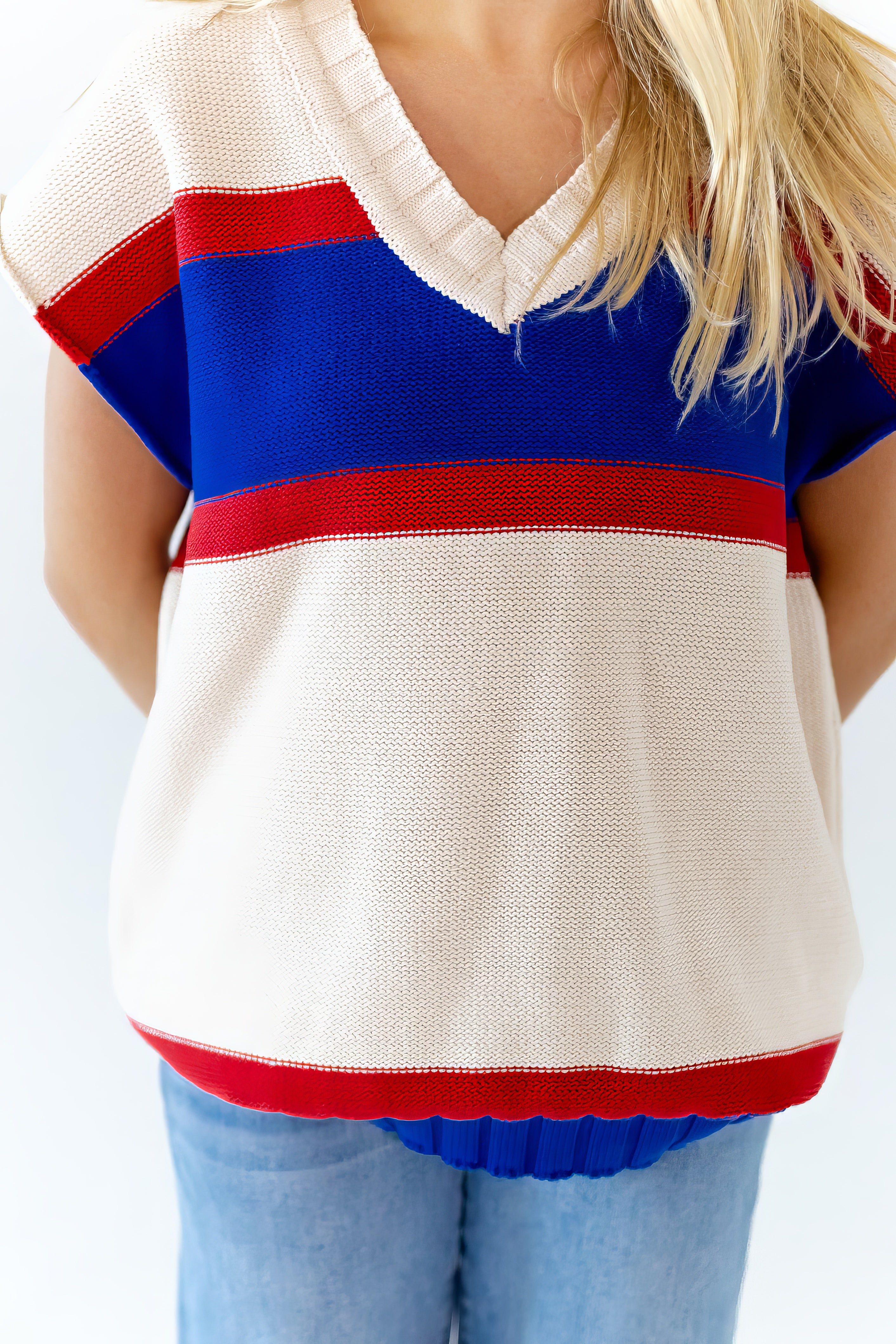 Sven Striped Knit Vest