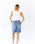 Andi Slouchy Seam Denim Shorts