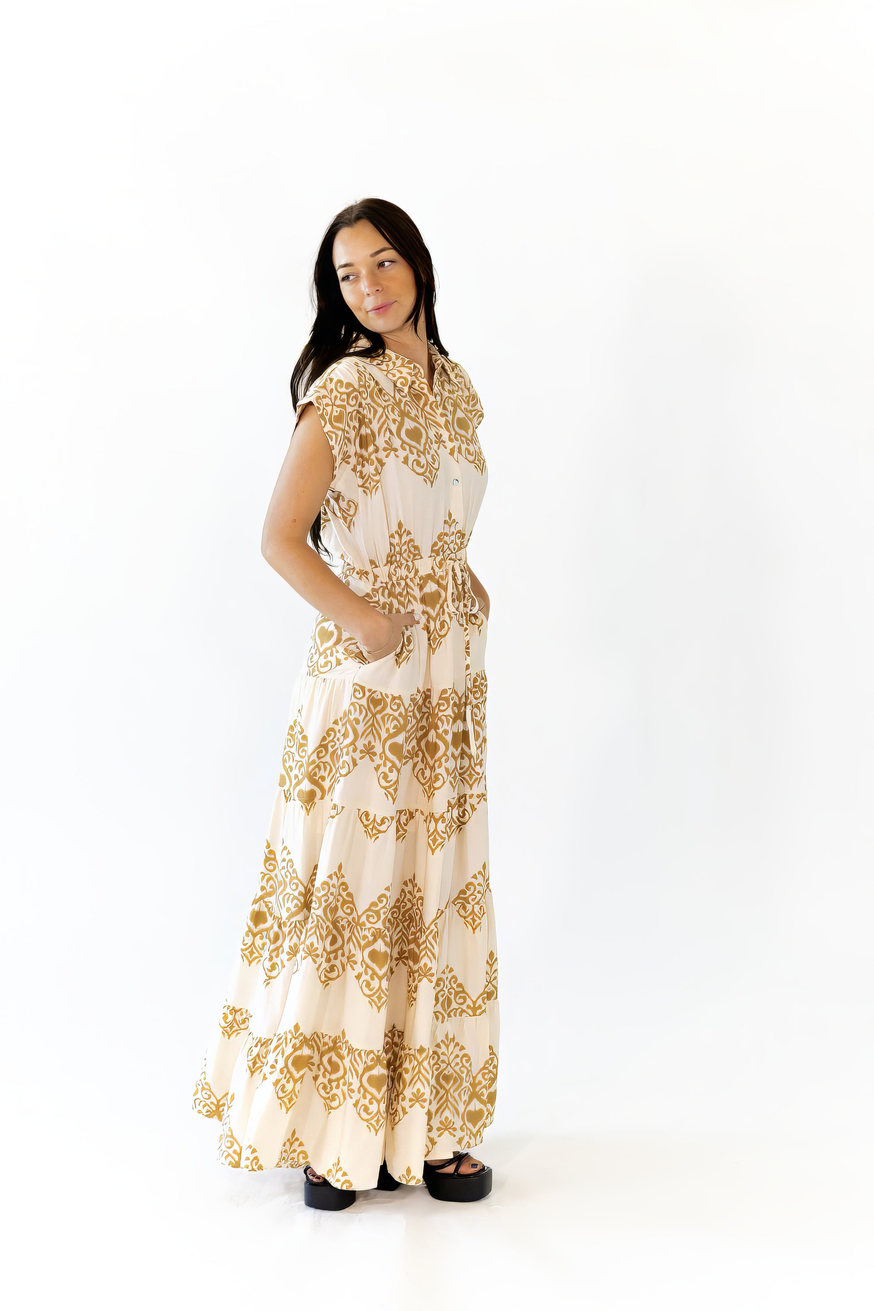 Venus Printed Maxi Dress