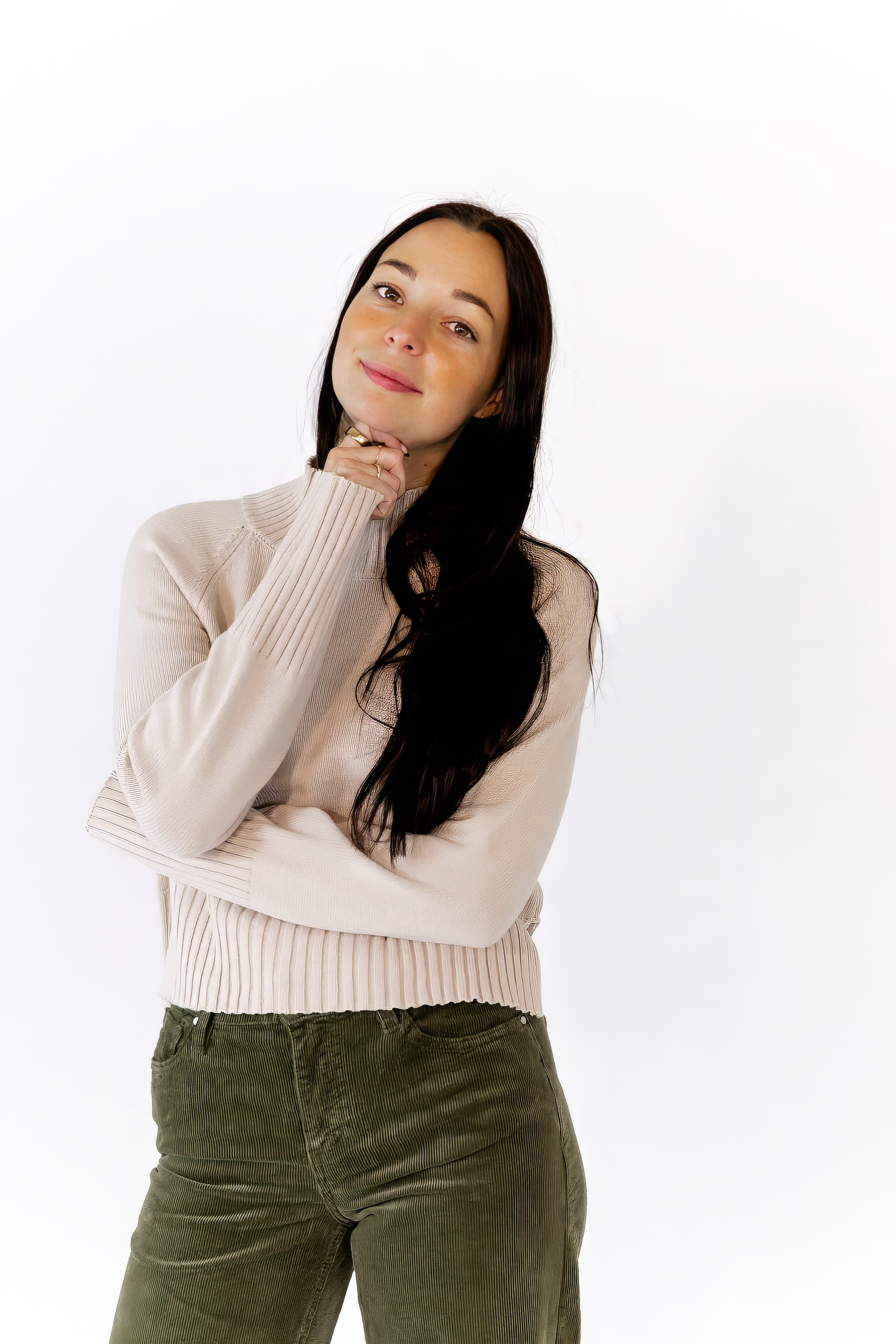 Cheri Mock Neck Pullover