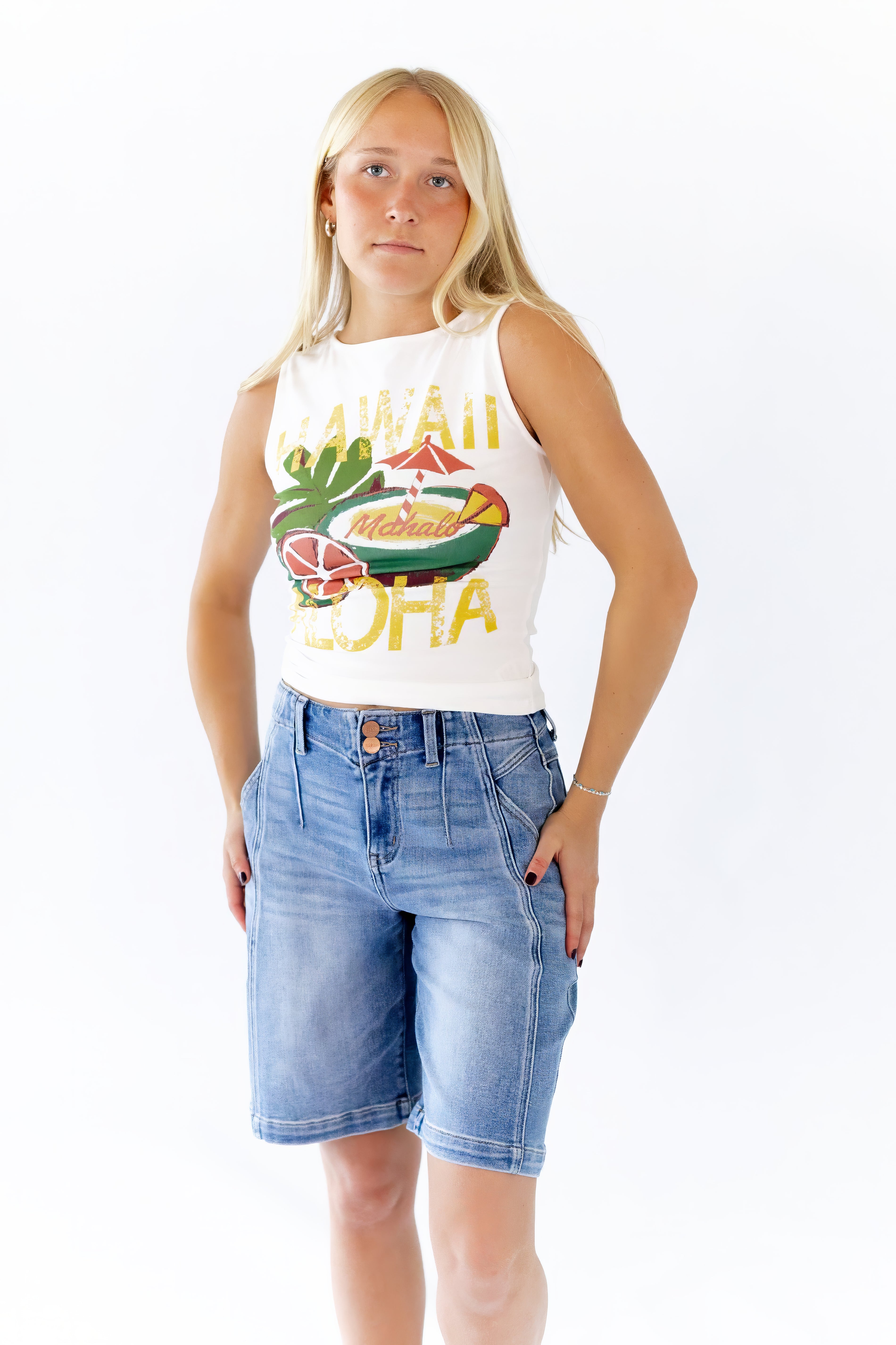 Aloha Graphic Tank – Twirl Boutique Aloha Graphic Tank – Twirl Boutique
