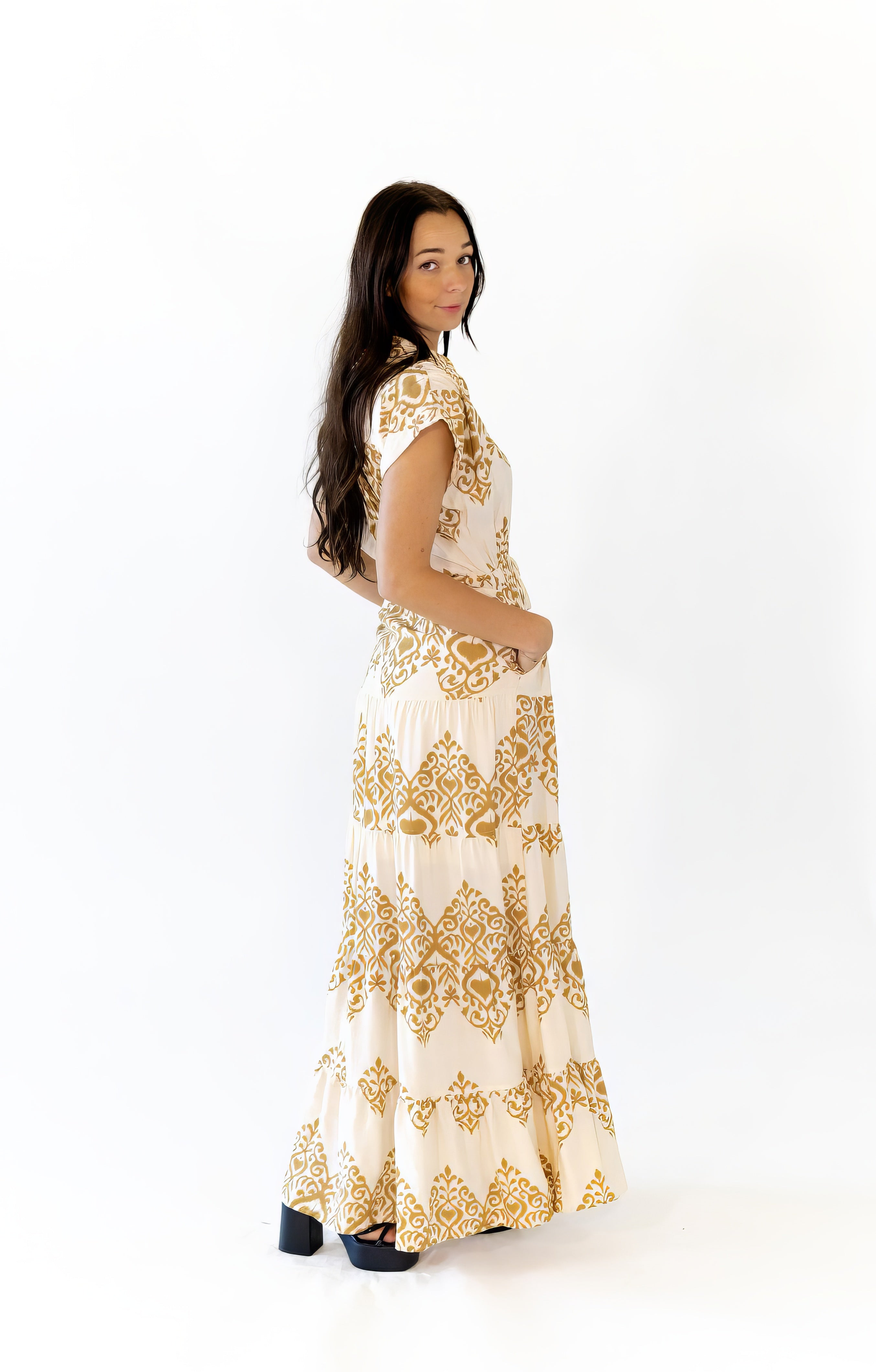 Venus Printed Maxi Dress
