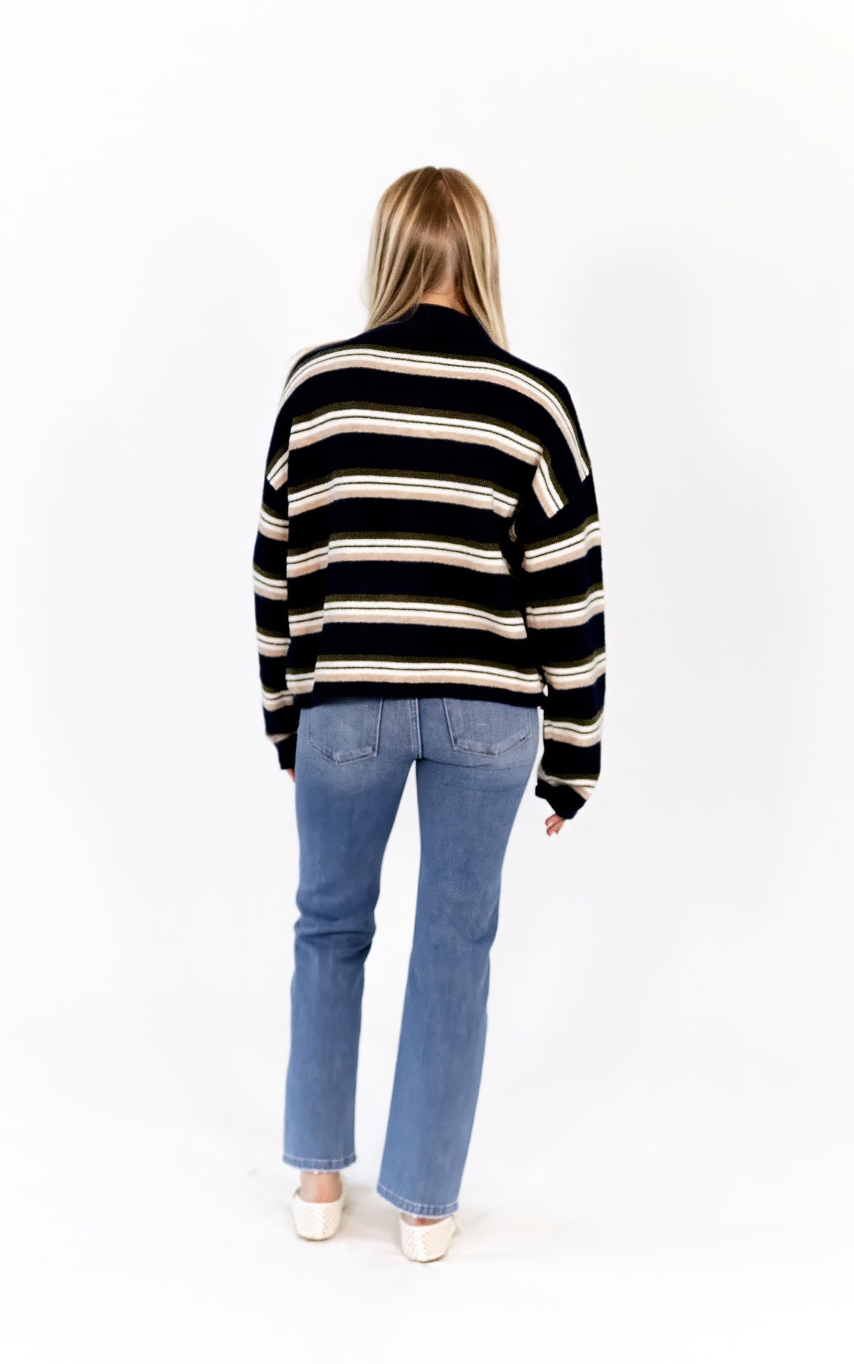 Shawn Rolled Neck Cardigan