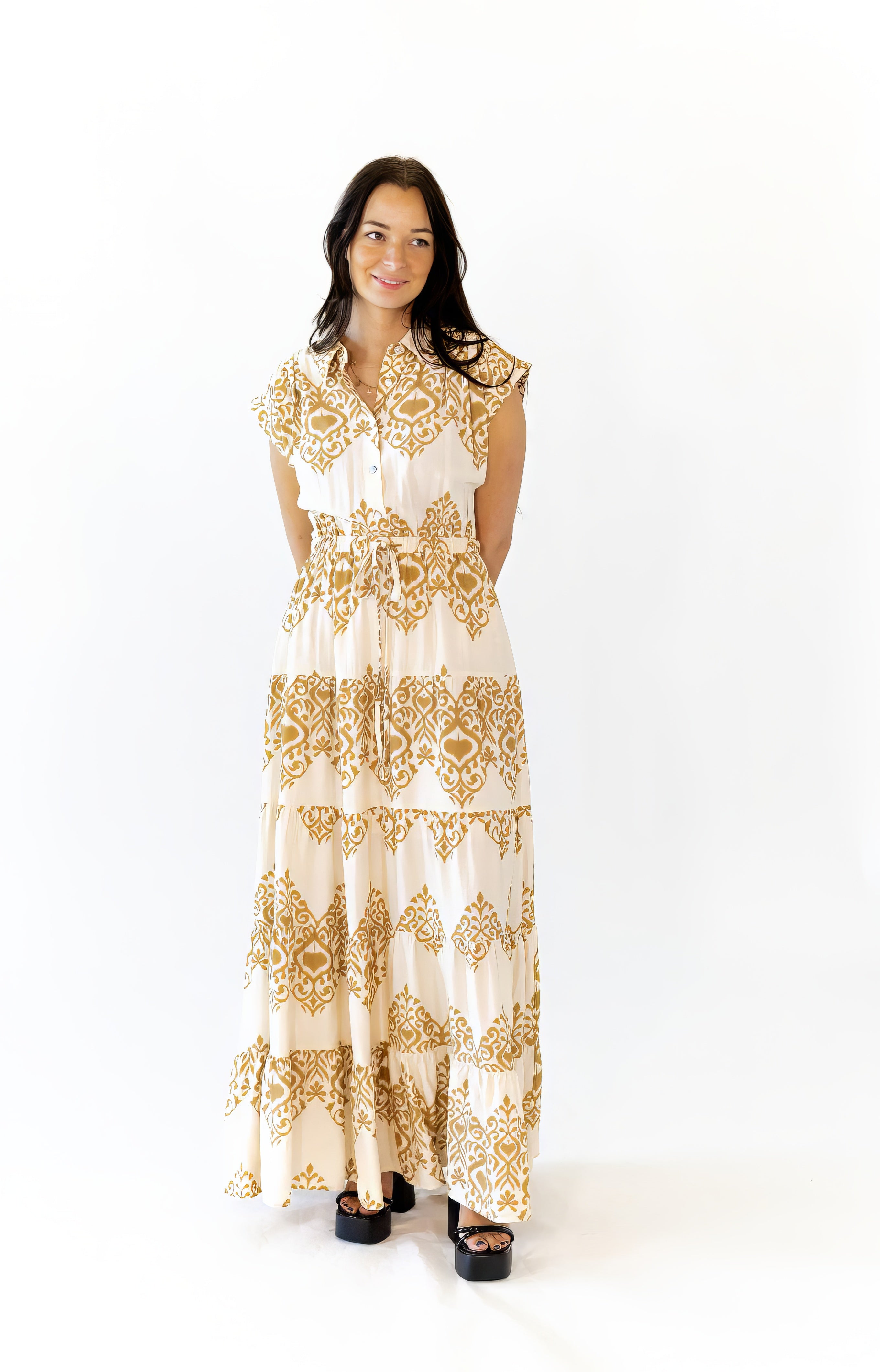 Venus Printed Maxi Dress