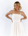 Arcan Shirred Detail Midi Dress