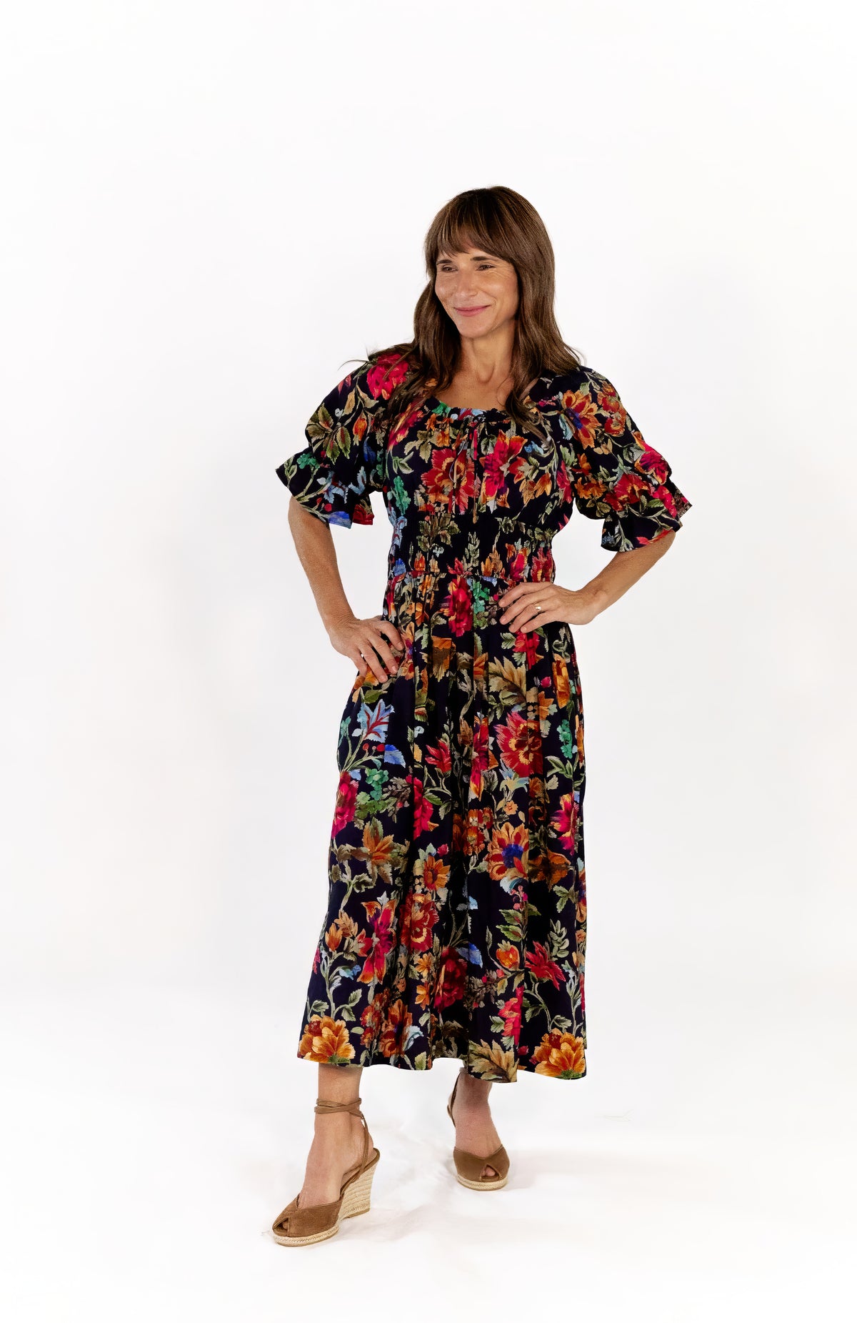 Vesta Floral Midi Dress