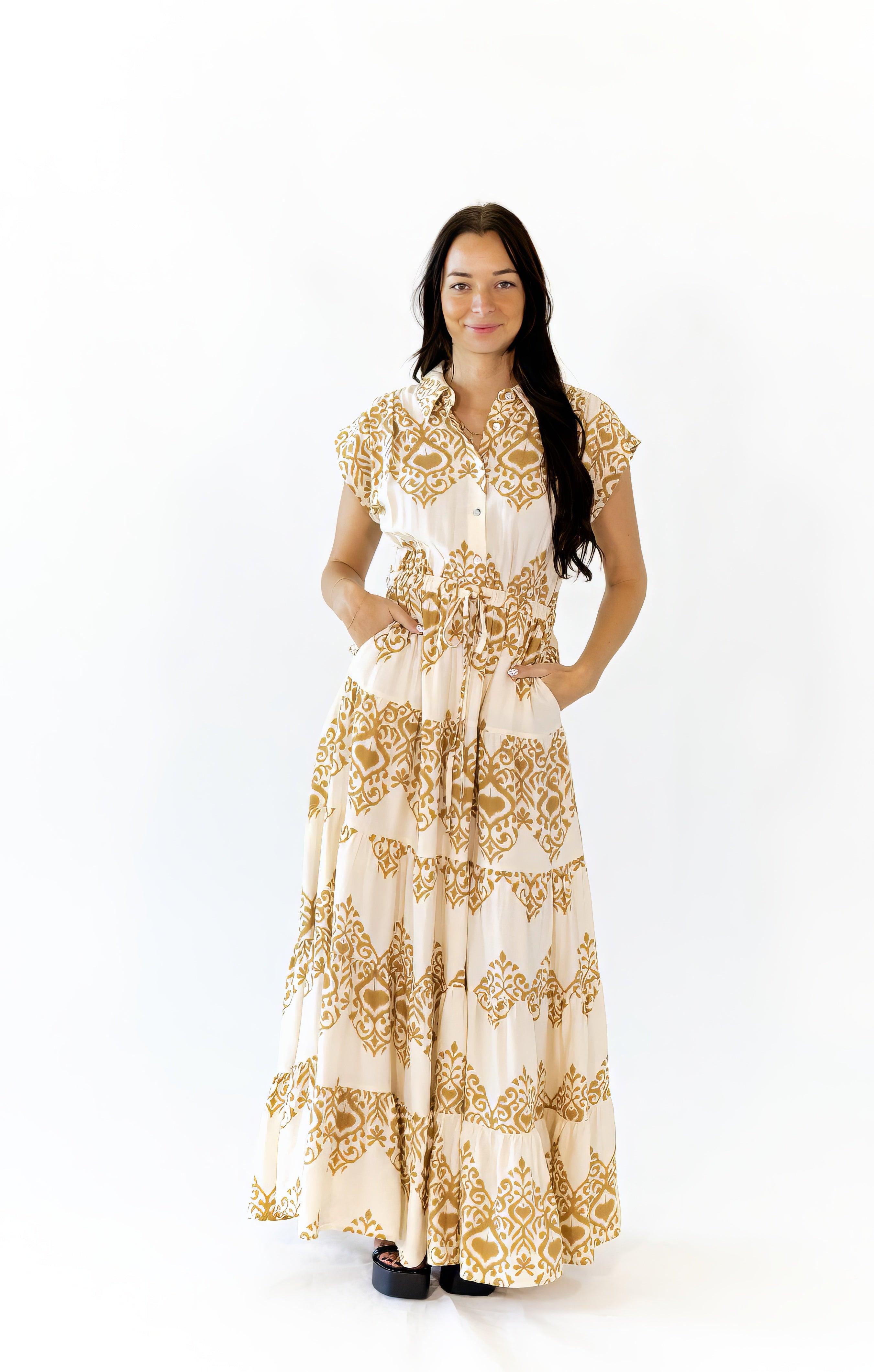 Venus Printed Maxi Dress