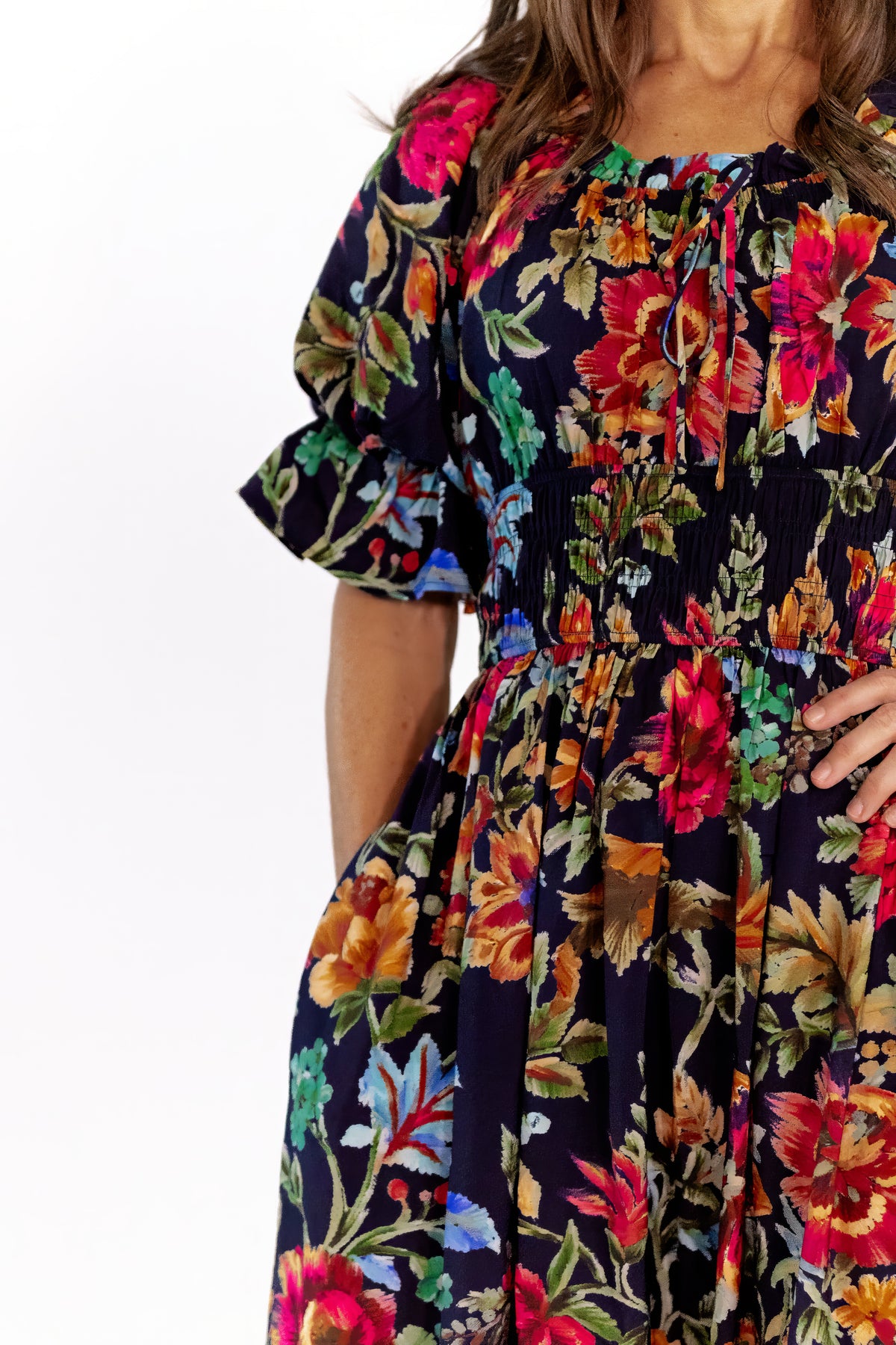 Vesta Floral Midi Dress
