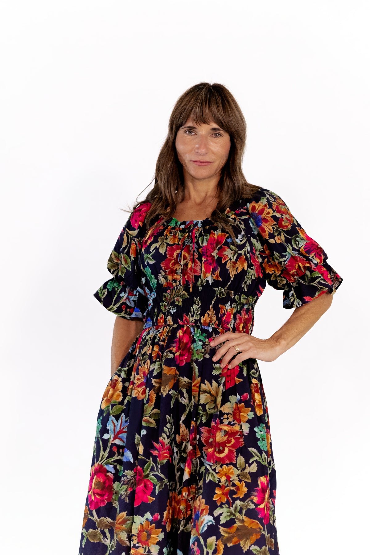 Vesta Floral Midi Dress