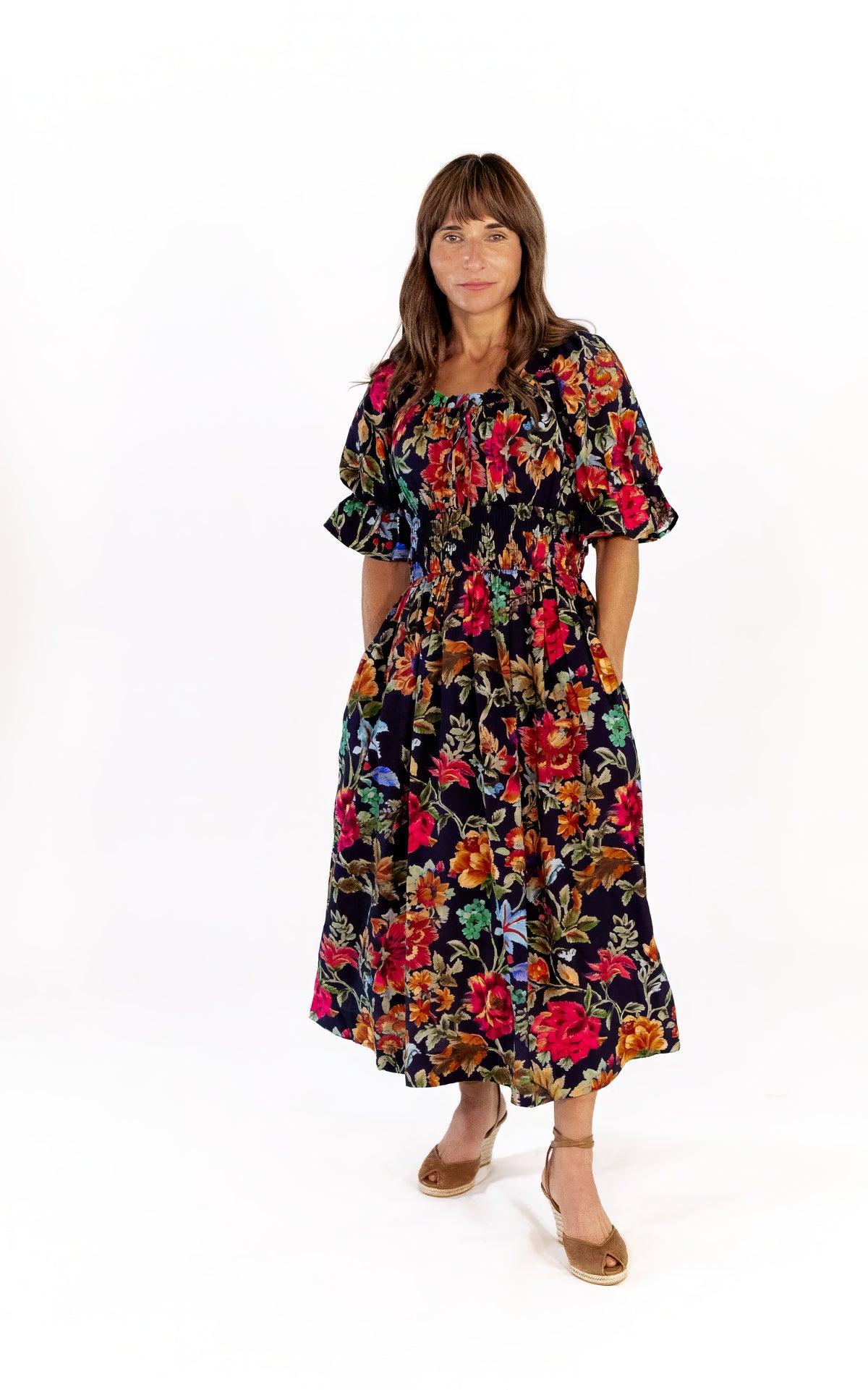 Vesta Floral Midi Dress